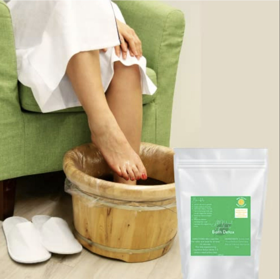 Bentonite Clay Detox Bath Blend: Natural Epsom Salt Soak (4 Pound Bag)