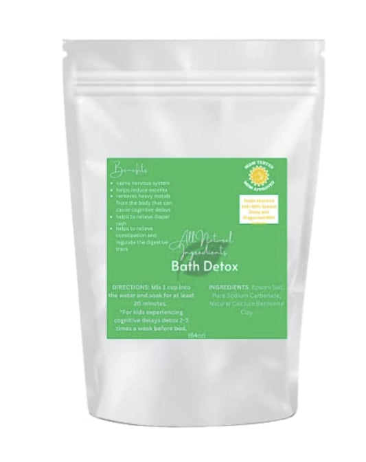 Bentonite Clay Detox Bath Blend: Natural Epsom Salt Soak (4 Pound Bag)