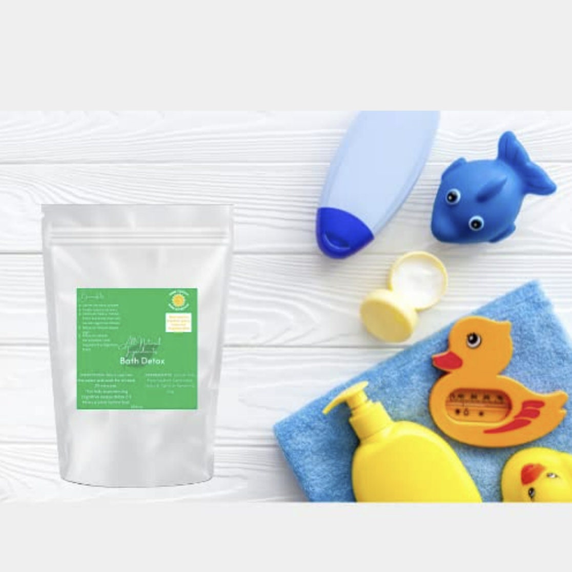 Bentonite Clay Detox Bath Blend: Natural Epsom Salt Soak (4 Pound Bag)